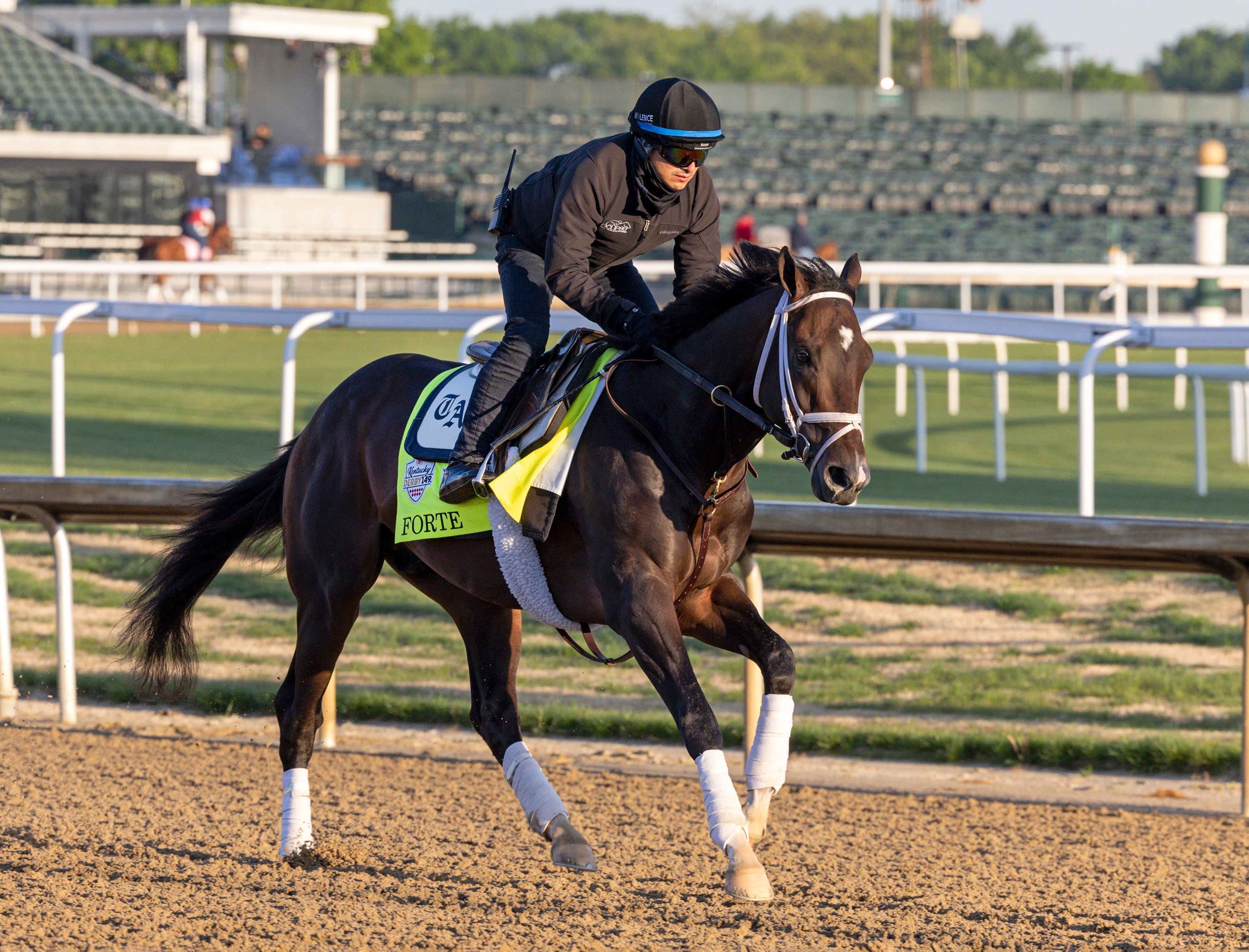 kentucky-derby-forte-gallops-after-minor-shoe-adjustment