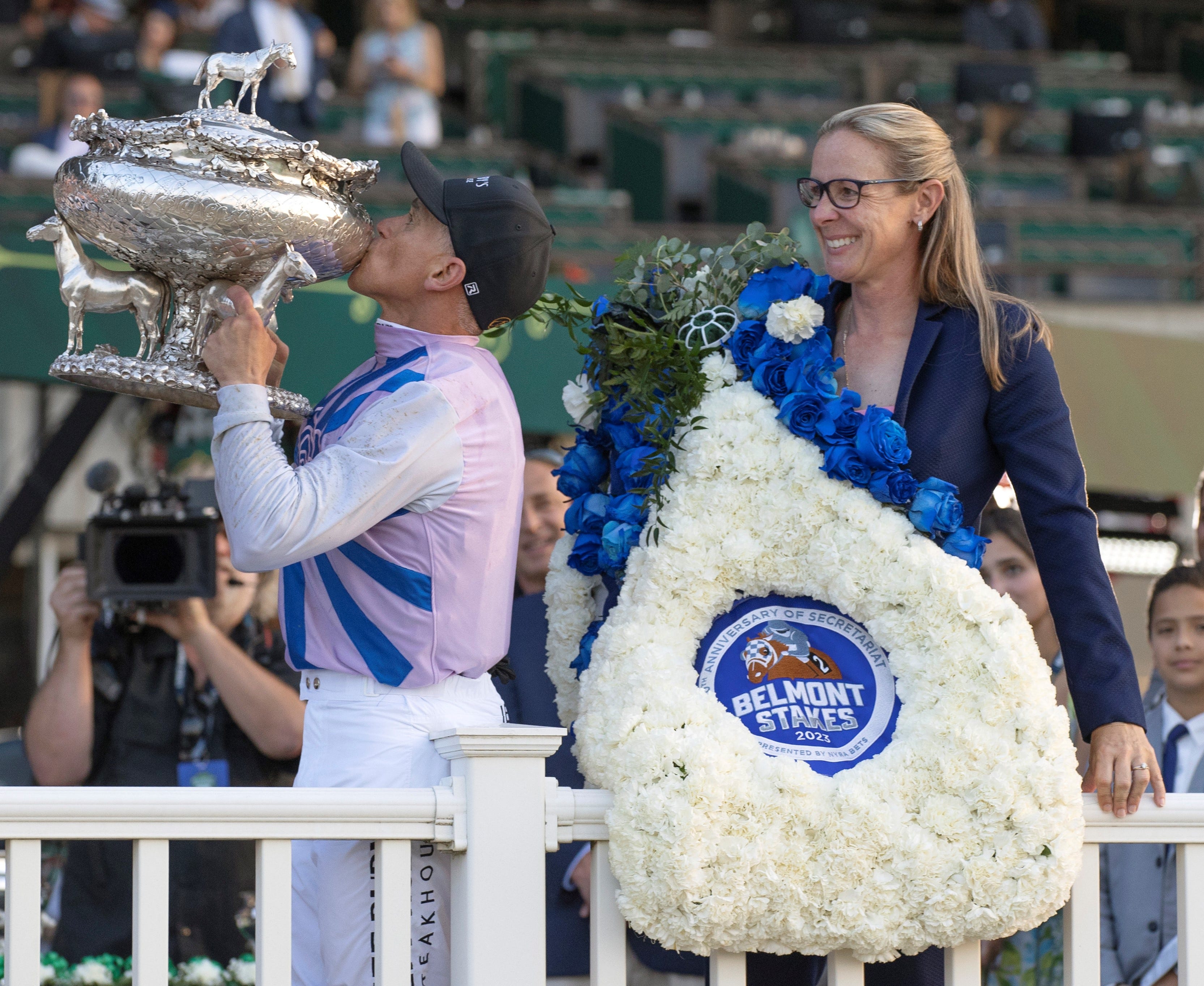 Arcangelo wins Belmont Stakes to make Jena Antonucci 1st female trainer to  win a Triple Crown race, <span class=tnt-section-tag  no-link>Sports</span>