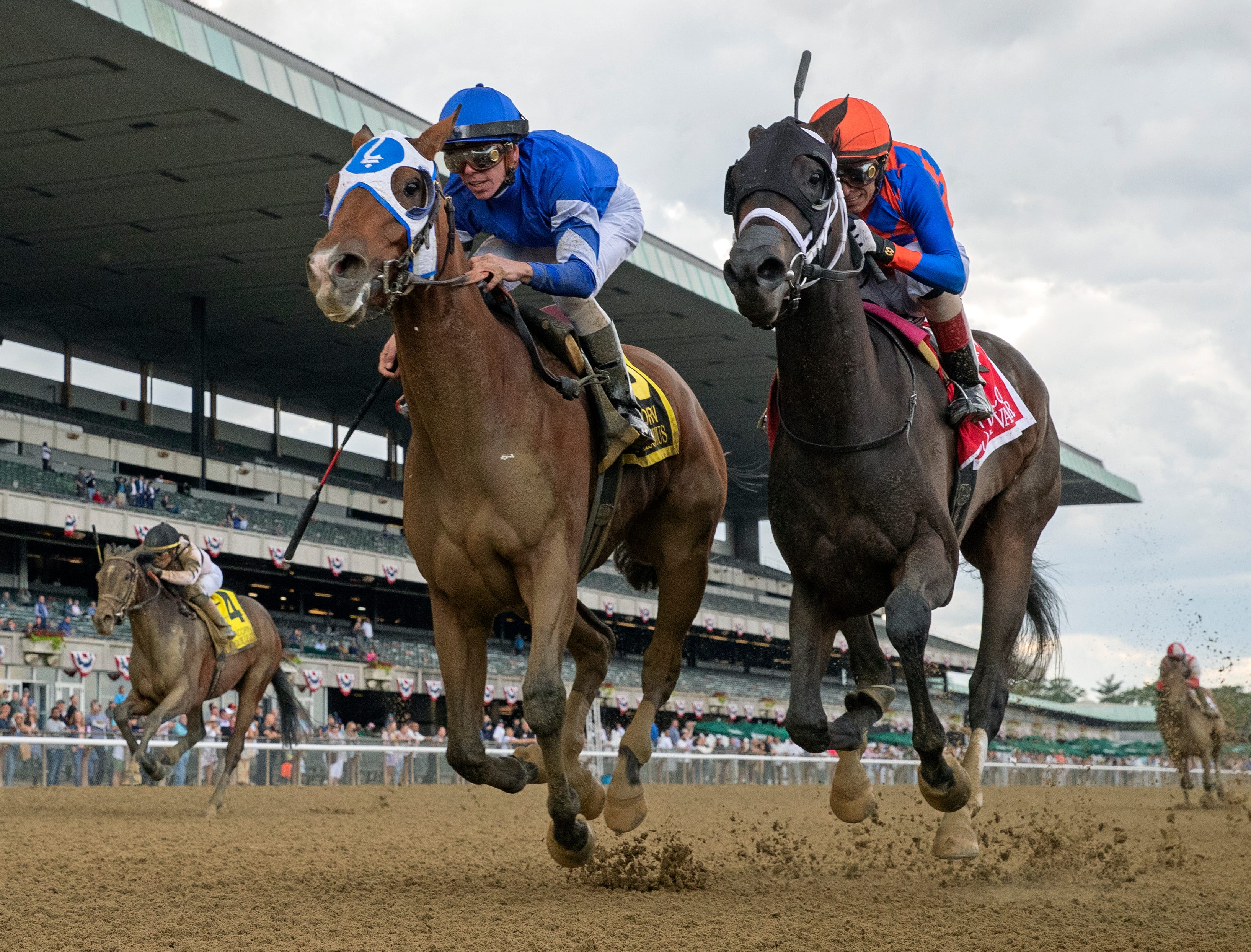 Oaks winner Pretty Mischievous takes Acorn by a head after stiff ...