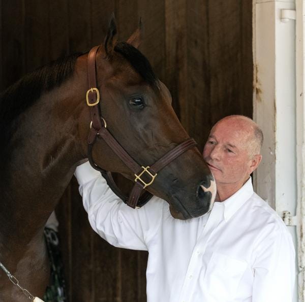 Omaha Beach Resumes Racetrack Training