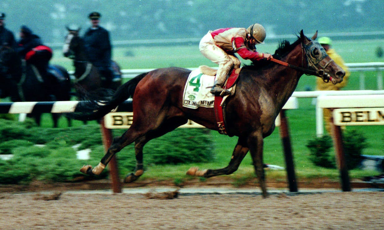 Colonial Affair, 1993 Belmont winner, dies in Argentina