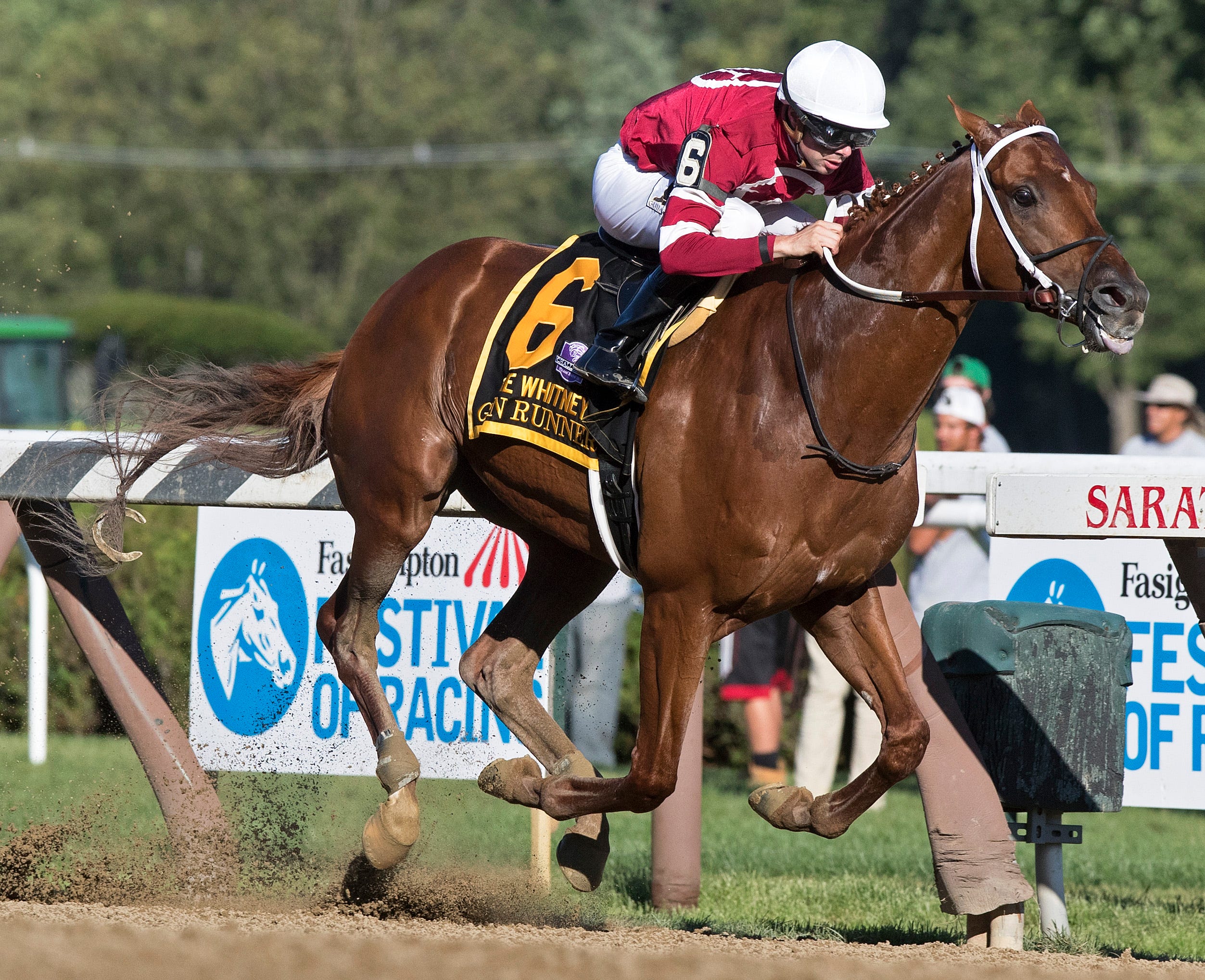 Gun Runner wins Whitney in 'dynamite' performance